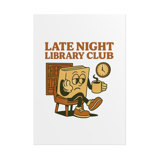 Late Night Library Club Posters