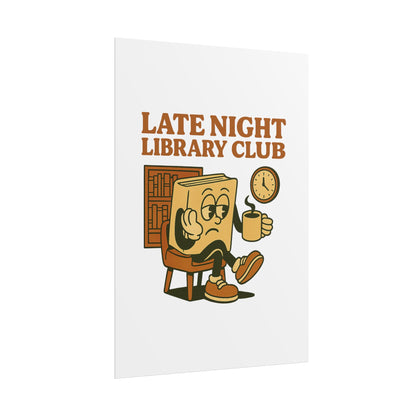 Late Night Library Club Posters